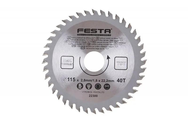 Pilový kotouč TCT 250x3,2mm /30mm - dřevo FESTA