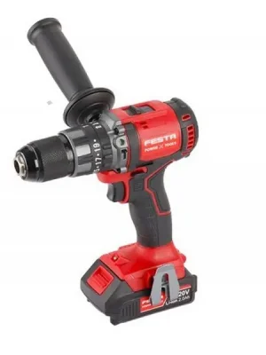 Aku šroubovák vrtací příklepový 13mm Li-Ion 20V/2,0+4,0Ah "BRUSHLESS" SHARE - kufr FEST