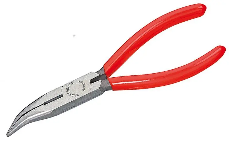 Kleště půlkulaté s břity vyhnuté 40° 160mm pro radiotechniku