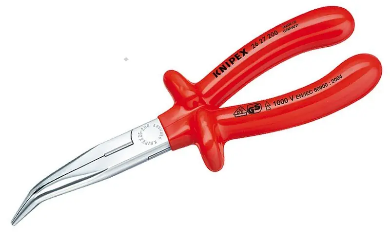 Kleště půlkulaté s břity vyhnuté 40° 200mm 1000V VDE
