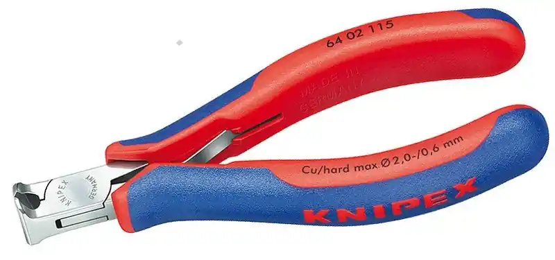 Kleště štípací čelní vyhnuté 90° 115mm pro elektroniku
