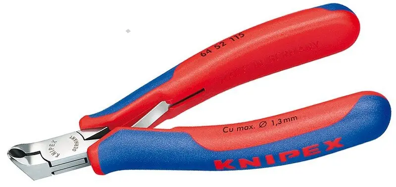 Kleště štípací čelní vyhnuté 27° 115mm pro elektroniku
