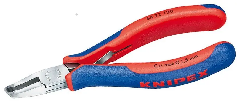 Kleště štípací čelní vyhnuté 35° 120mm pro elektroniku