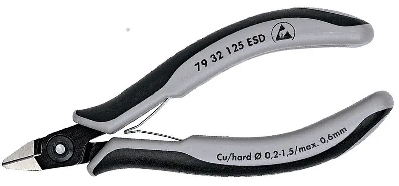 Kleště štípací boční přesné 125mm ESD pro elektroniku