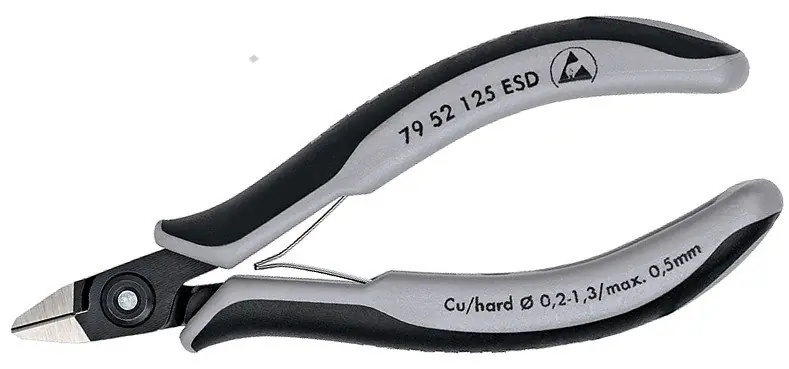 Kleště štípací boční přesné 125mm ESD pro elektroniku
