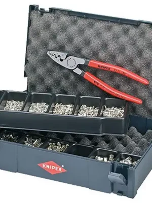 Souprava kabelových koncovek s kleštěmi pro dutinky - systainer Knipex 979005