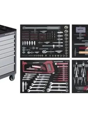 AKCE KW Dílenský vozík BT700 7 zásuvek + nářadí 4 moduly 337ks COMPLETO EVA Basic Line