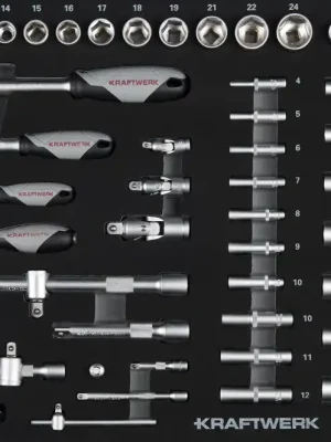 Sada gola 1/4" + 3/8" + 1/2" s příslušenstvím 86ks COMPLETO EVA Basic Line