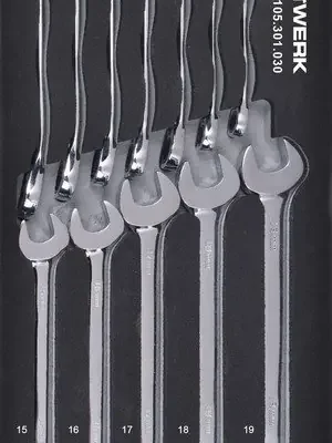 Sada klíčů ráčnových 8-19mm CLICKRAFT REVERSIBLE 12ks "S" Basic Line