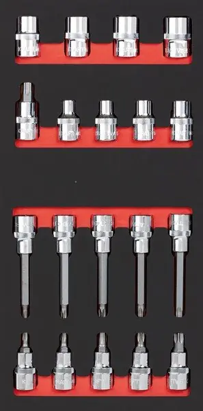 Sada nástavců 1/2" Torx 19ks "S" PROFI Line