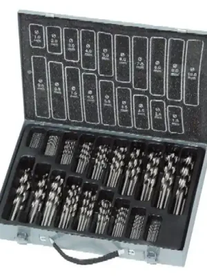 Sada vrtáků do kovu 1,0-10,0mm /0,5mm válcované HSS-R DIN338 170ks PROFI Line