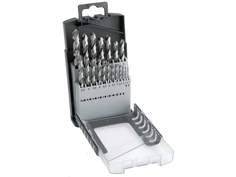 Sada vrtáků do kovu 1,0-10,0mm /0,5mm vybrušované HSS-G DIN338 19ks PROFI Line