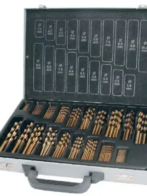 Sada vrtáků do kovu 1,0-10,0mm /0,5mm cobaltové HSS-Co DIN338 170ks PROFI Line