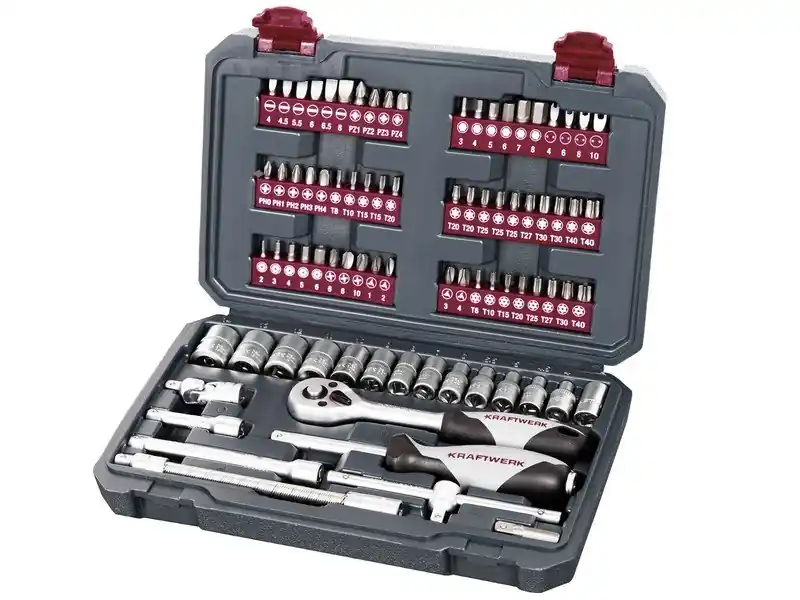 AKCE KW Sada gola 1/4" 4-14mm s příslušenstvím 82ks Basic Line