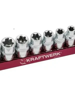 Sada 1/2" nástavců Torx E10-E24 /40mm 8ks MAGALU PROFI Line