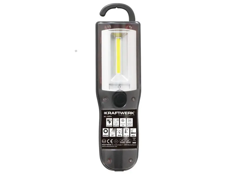 LED svítilna Li-Ion 3,7V /2000mAh 3W COB LED PROFI Line