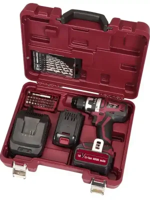 Aku šroubovák vrtací 2-rychl. 10mm Li-Ion 18V/4,0Ah s příslušenstvím PROFI Line