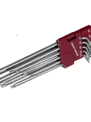 Sada klíčů Torx T10-T50 s otvorem dlouhé 9ks PROFI Line