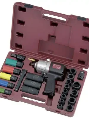 AKCE KW Sada pneumatický utahovák 1/2" 1486Nm COMPOSIT INDUSTRI s příslušenstvím Automotive
