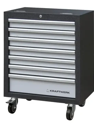 AKCE KW Dílenská skříň spodní 7 zásuvek na kolečkách 646x458x862mm MOBILIO GREY dílenský nábytek