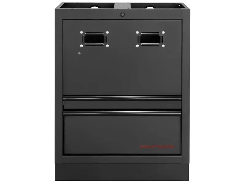 Dílenská skříň spodní na navijáky + 2 zásuvky 680x458x910mm MOBILIO BLACK dílenský nábytek