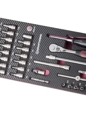Sada gola 1/4" s příslušenstvím 46ks COMPLETO EVA3 PROFI Line