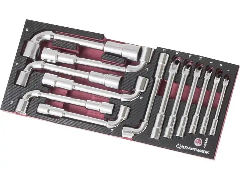 Sada klíčů trubkové vyhnuté 7-19mm 6/6hran 13ks COMPLETO EVA3 PROFI Line
