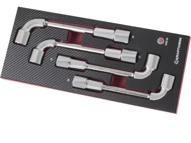 Sada klíčů trubkové vyhnuté 20-24mm 6/6hran 4ks COMPLETO EVA3 PROFI Line
