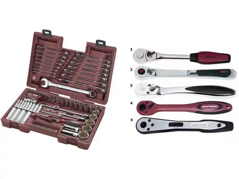 Sada gola 1/4"+1/2" 3,5-34mm + klíče 73ks - ráčny HIGHTECH PROFI Line