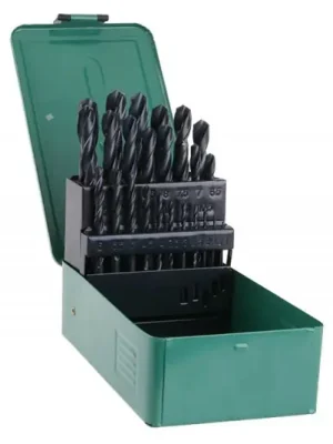 Sada vrtáků do kovu 1,0-13,0mm /0,5mm válcované HSS-R DIN338 25ks - kov