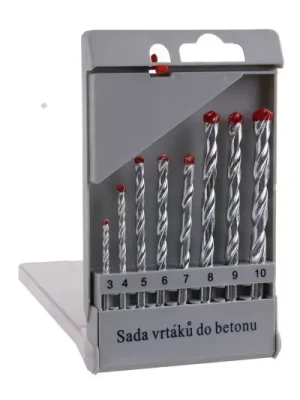 Sada vrtáků do zdiva a betonu 3,0-10,0mm 8ks