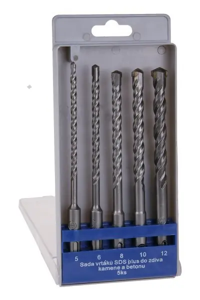 Sada vrtáků SDS-PLUS 5,0-12,0x160mm 5ks