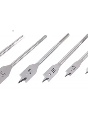 Sada vrtáků do dřeva 1/4" 6-hran ploché 12,0-25,0mm 6ks