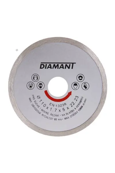 Diamantový kotouč /22,2mm celistvý DIAMANT