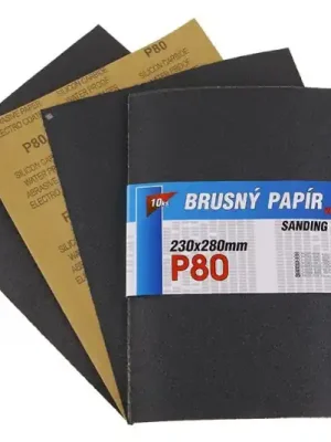 Brusný papír 230x280mm / zrno Waterproof 10ks