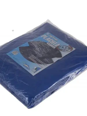 Plachta krycí PE kulatá 120g/m2 modrá/stříbrná