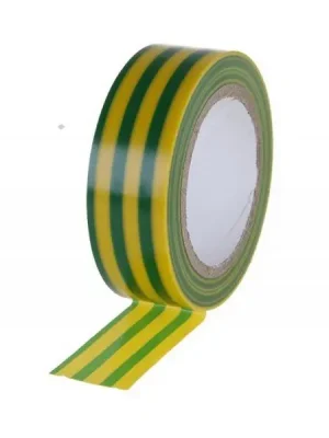 Páska lepící izolační PVC 19mm x 10m /0,13mm žlutozelená