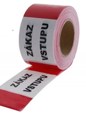 Páska výstražná PVC 80mm x 250m ZÁKAZ VSTUPU