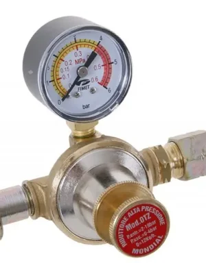 Ventil redukční s manometrem P2 05-4 bar LPG(PB)