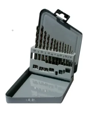 Sada vrtáků do kovu 1,5-6,5mm / 0,5mm válcované HSS-R DIN338 13ks STANDARD