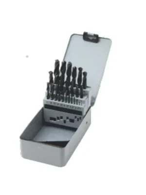 Sada vrtáků do kovu 1,0-13,0mm / 0,5mm válcované HSS-R DIN338 25ks STANDARD