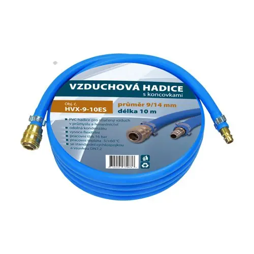 Hadice vzduchová HVX-ES s koncovkami 9/14mm