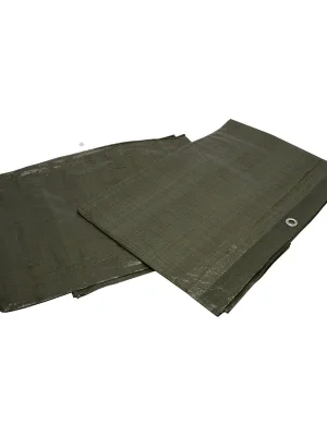 AKCE XT Zakrývací plachta PE s oky zelená 70g/m2 XTLINE