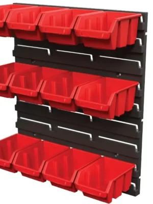 Nástěnný regál s boxy malý QBRICK
