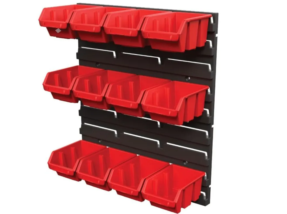 Nástěnný regál s boxy malý QBRICK