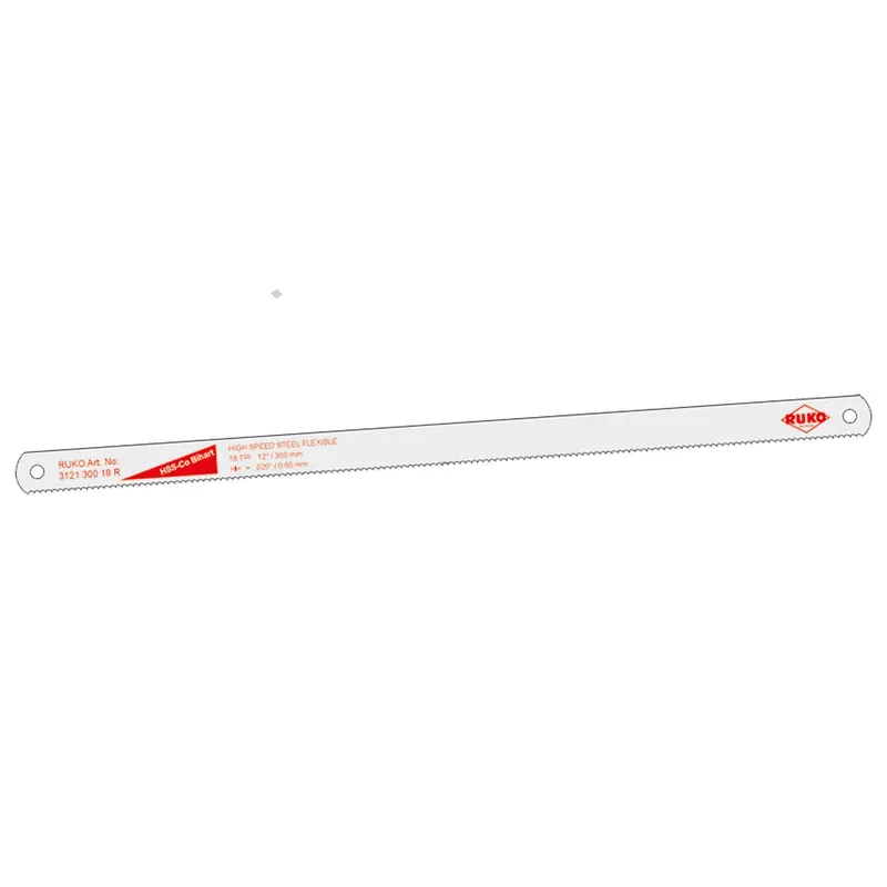 Pilový list HSS-Co Bihart cobalt 300x13x0,7 mm 32 zubů RUKO