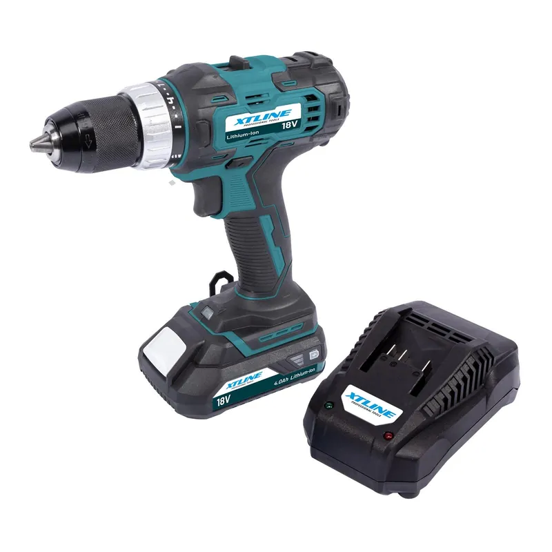AKCE XT Aku vrtačka 18 V /40 Nm + 1 baterie 2.0 Ah + nabíječka 2.4 A XTLINE