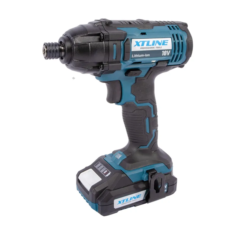 AKCE XT Aku rázový utahovák na bity 18 V /180 Nm + baterie 2.0 Ah + nabíječka 2.4 A XTLINE