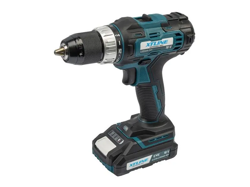 Aku vrtačka 18 V /40 Nm + 2 baterie 2.0 Ah + nabíječka 2.4 A XTLINE