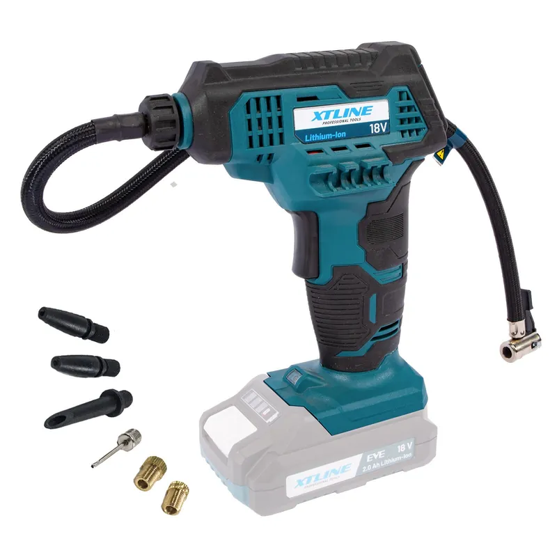 AKCE XT Aku kompresor 18 V + příslušenství XTLINE